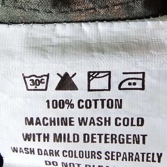 Indo Era Womens Cotton Pants Medium Green Gold Casual Business ‎ Cropped - Picture 7 of 7